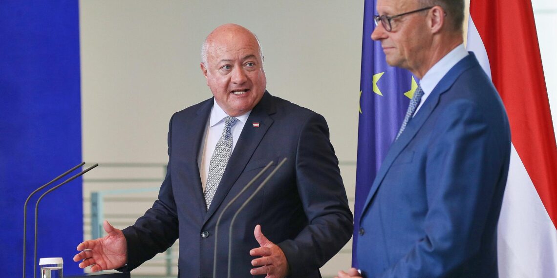 Christian Stocker und Friedrich Merz (Archiv)