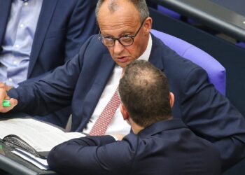 Friedrich Merz und Jens Spahn am 09.07.2025