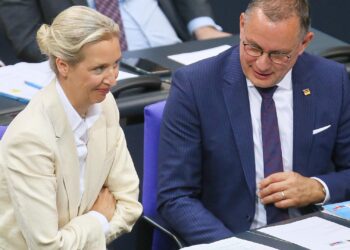 Alice Weidel und Tino Chrupalla am 09.07.2025