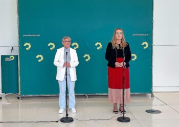 Britta Haßelmann und Katharina Dröge am 11.07.2025