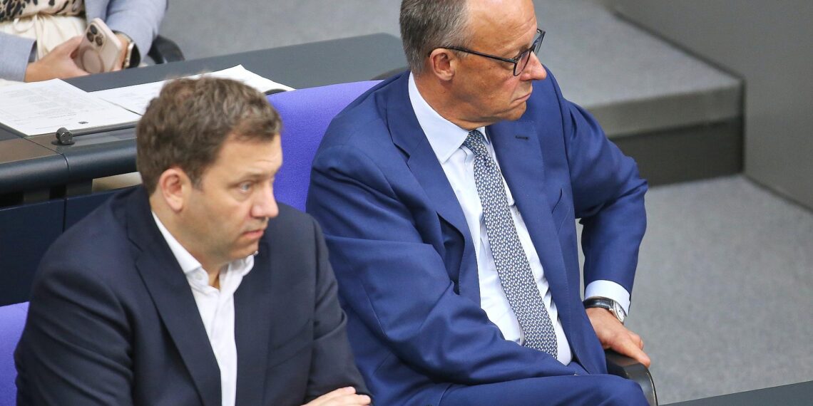 Lars Klingbeil und Friedrich Merz am 11.07.2025