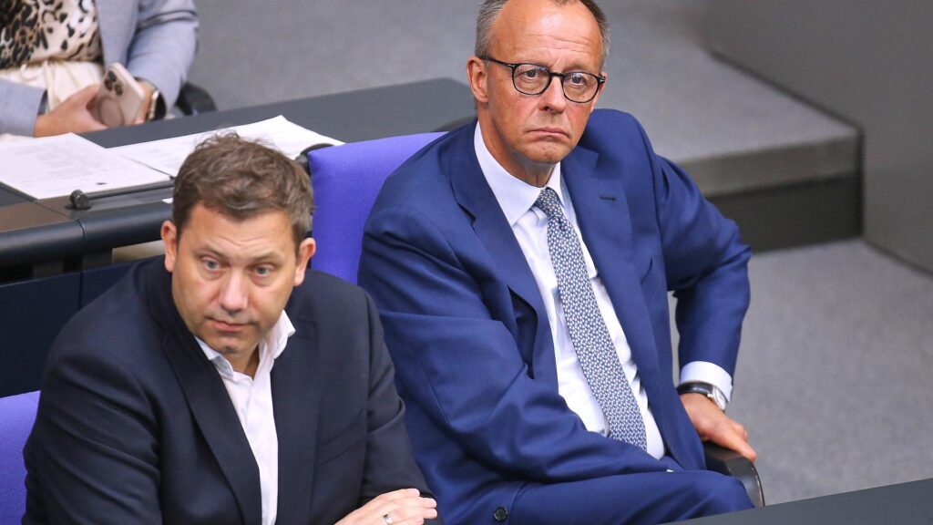 Lars Klingbeil und Friedrich Merz (Archiv)