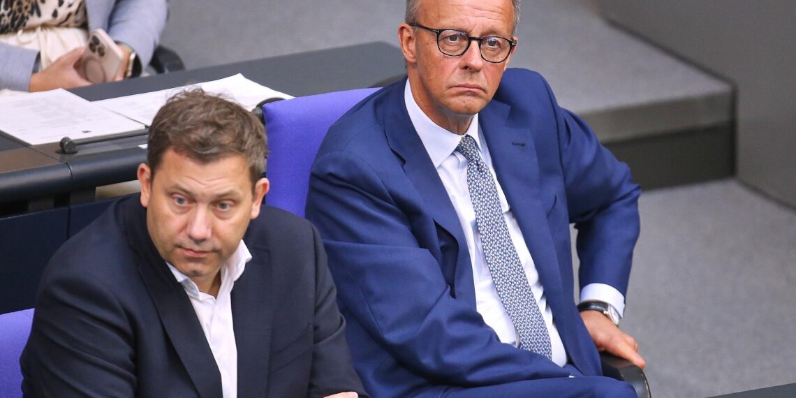 Lars Klingbeil und Friedrich Merz (Archiv)
