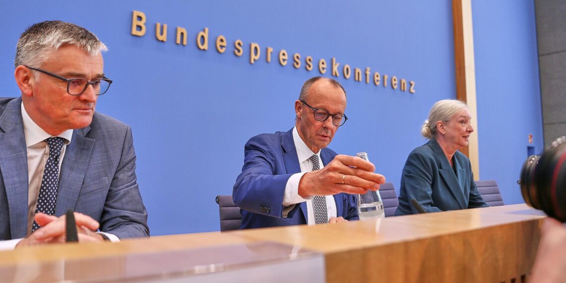 Friedrich Merz in der Sommerpressekonferenz am 18.07.2025
