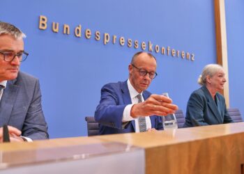 Friedrich Merz in der Sommerpressekonferenz am 18.07.2025