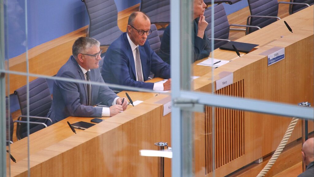 Friedrich Merz in der Sommerpressekonferenz am 18.07.2025