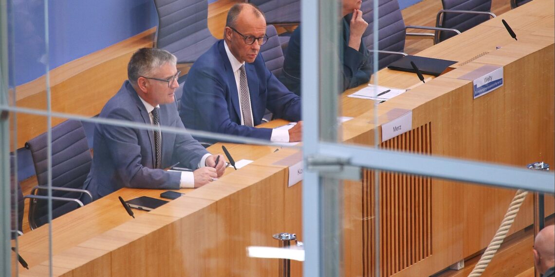 Friedrich Merz in der Sommerpressekonferenz am 18.07.2025
