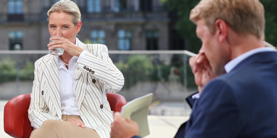 Alice Weidel und Markus Preiß am 20.07.2025