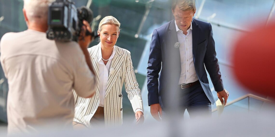 Alice Weidel und Markus Preiß am 20.07.2025