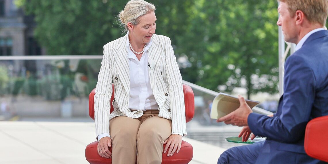 Alice Weidel und Markus Preiß am 20.07.2025