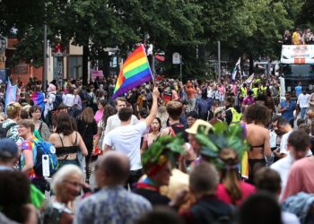 Parade zum Christopher-Street-Day in Berlin am 26.07.2025