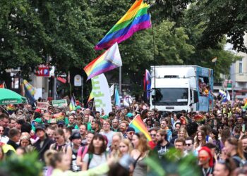 Parade zum Christopher-Street-Day am 26.07.2025
