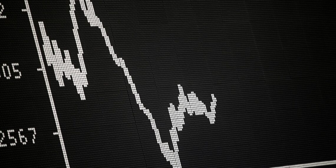Anzeigetafel in der Frankfurter Börse