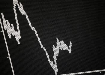 Anzeigetafel in der Frankfurter Börse