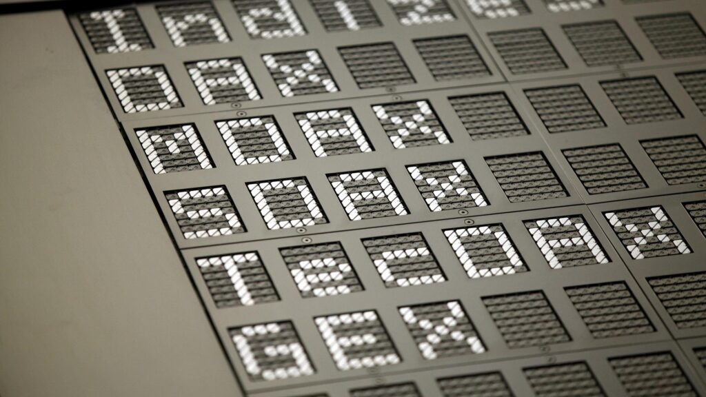 Anzeigetafel in der Frankfurter Börse (Archiv)