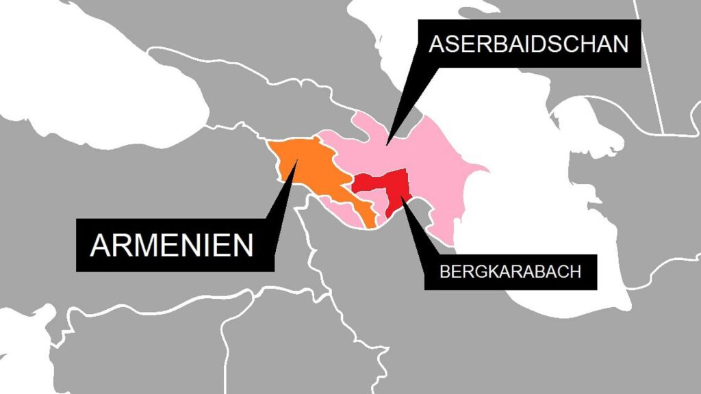 Karte mit Armenien