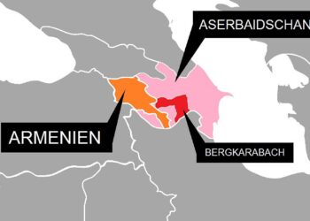 Karte mit Armenien