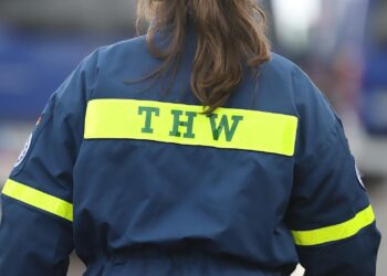 THW-Mitarbeiterin (Archiv)
