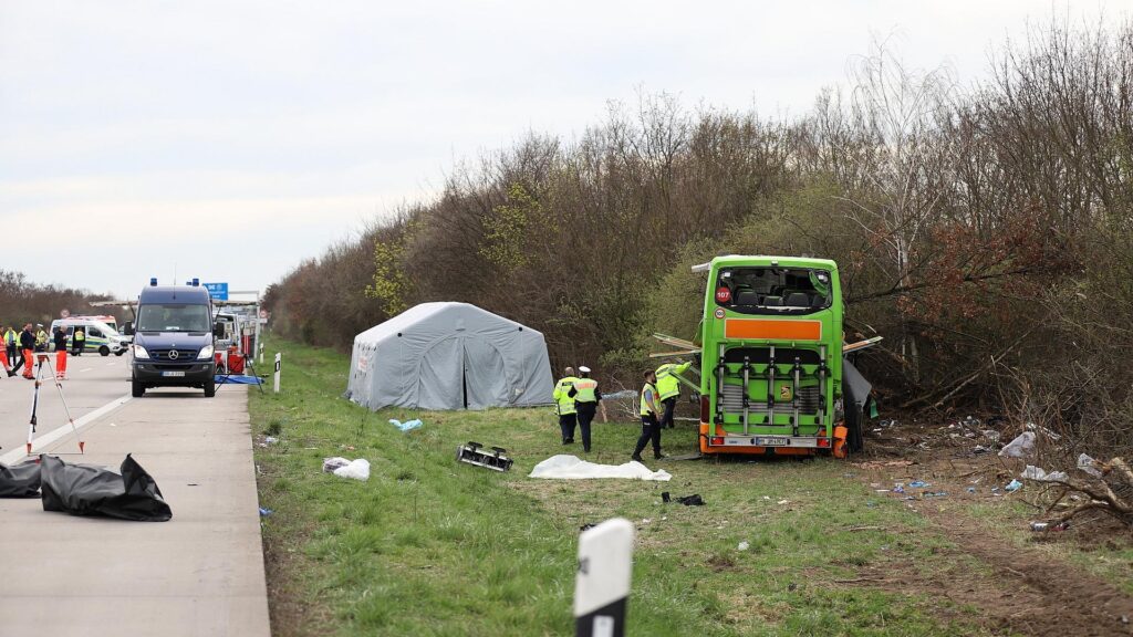 Unfall auf der A 9 bei Leipzig am 27.03.2024