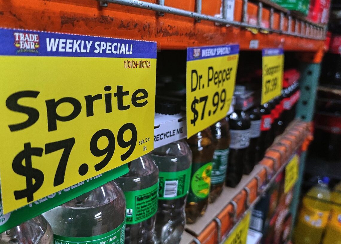 Preise für Sprite und Dr. Pepper Cola in einem US-Supermarkt (Archiv)