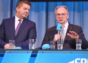 Sven Schulze und Reiner Haseloff (Archiv)