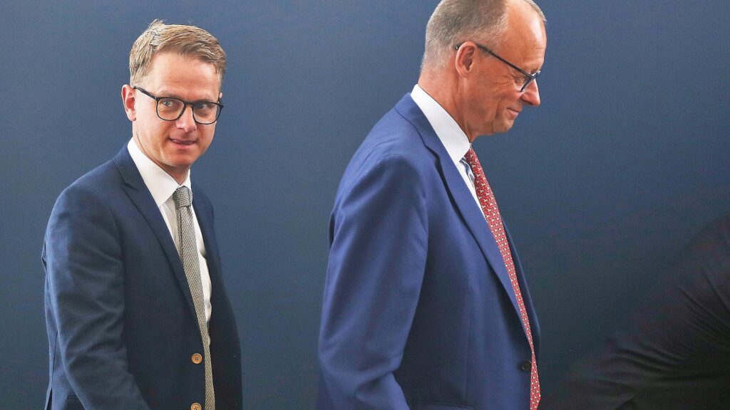 Carsten Linnemann und Friedrich Merz (Archiv)