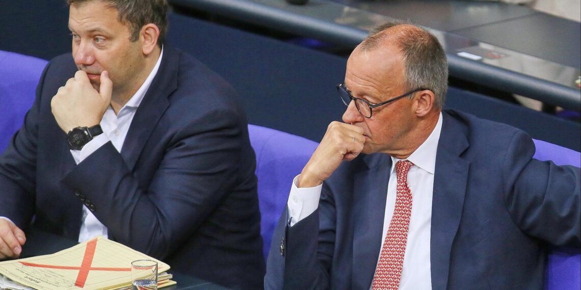 Lars Klingbeil und Friedrich Merz (Archiv)