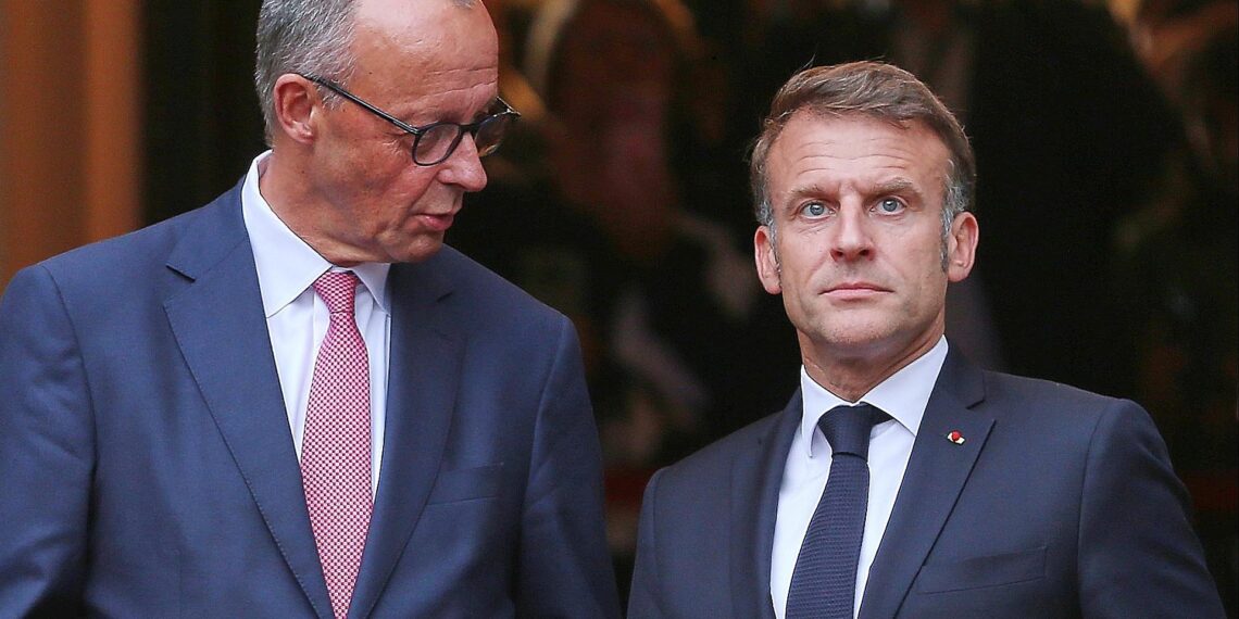Friedrich Merz und Emmanuel Macron (Archiv)