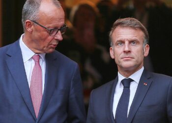 Friedrich Merz und Emmanuel Macron (Archiv)