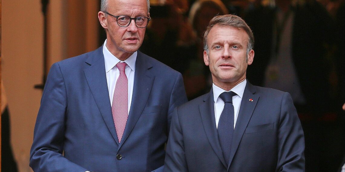 Friedrich Merz und Emmanuel Macron (Archiv)