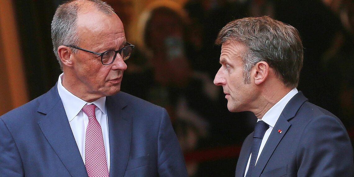 Friedrich Merz und Emmanuel Macron (Archiv)