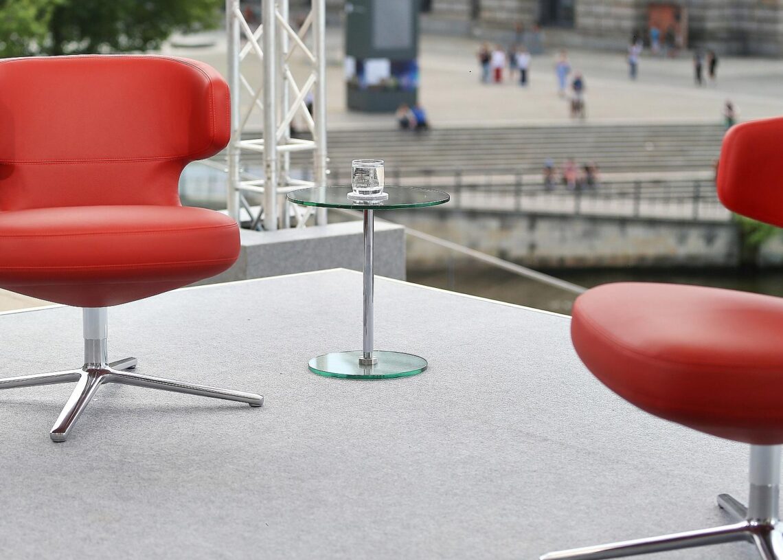 Set von ARD-Sommerinterview (Archiv)