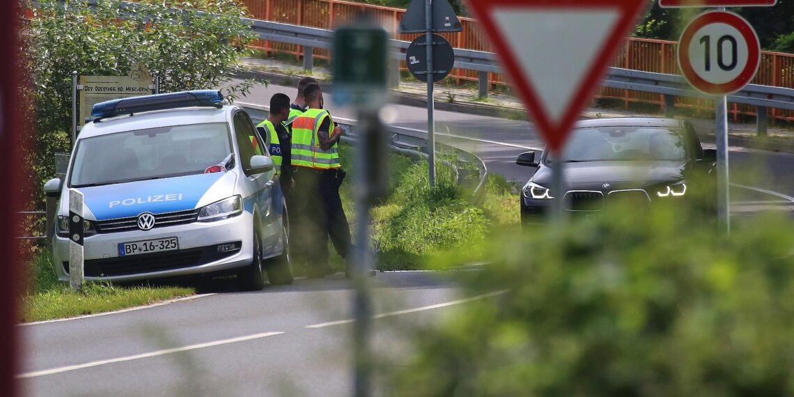 Verkehrskontrolle an der Grenze zu Polen (Archiv)