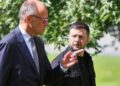 Friedrich Merz und Wolodymyr Selenskyj am 13.08.2025