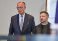 Friedrich Merz und Wolodymyr Selenskyj am 13.08.2025