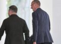 Wolodymyr Selenskyj und Friedrich Merz am 13.08.2025