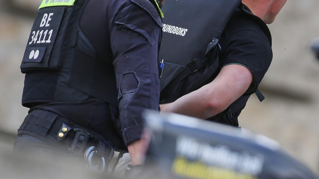 Rechtsextremer Aktivist wird abgeführt am 24.08.2025