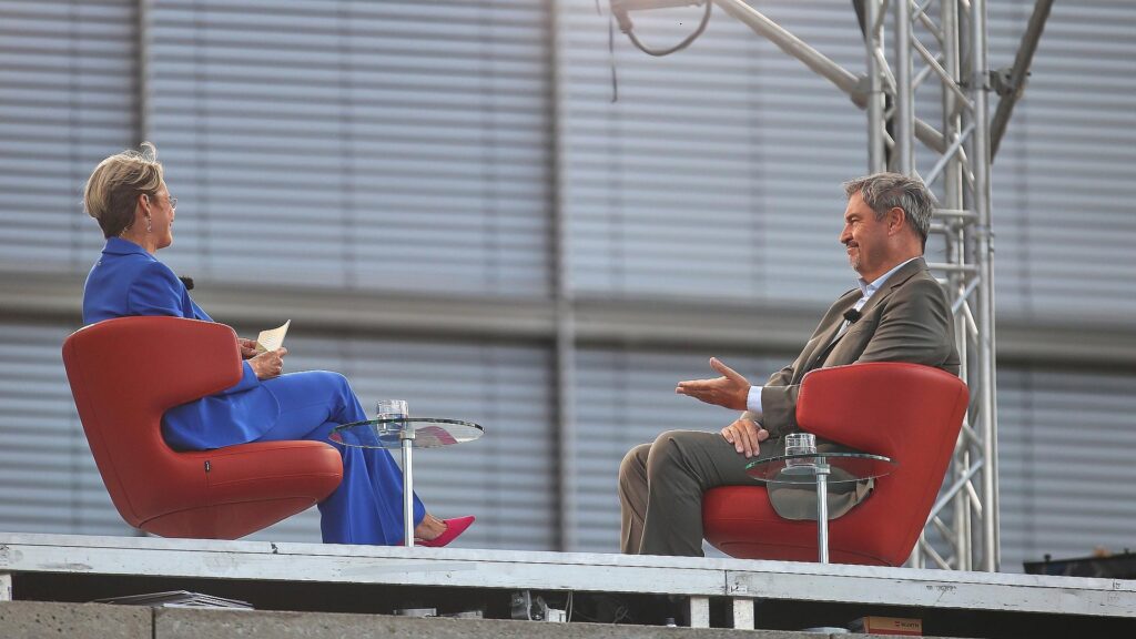 Markus Söder im ARD-Sommerinterview am 24.08.2025