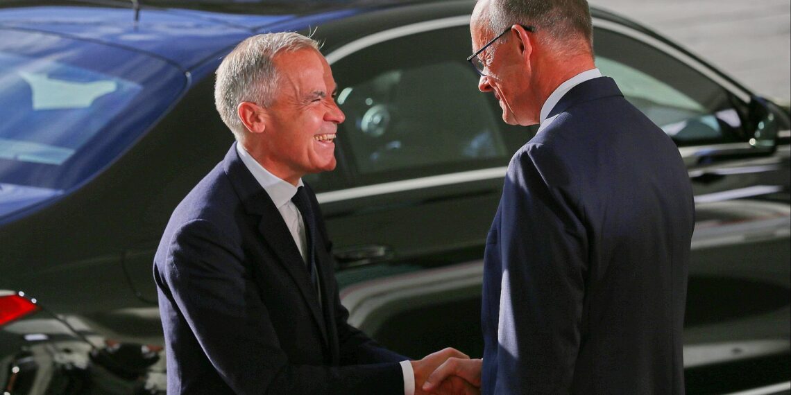 Mark Carney und Friedrich Merz am 26.08.2025
