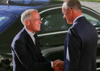 Mark Carney und Friedrich Merz am 26.08.2025