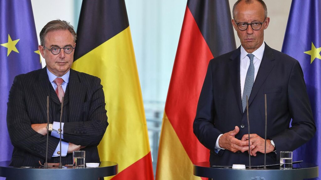 Bart De Wever und Friedrich Merz am 26.08.2025
