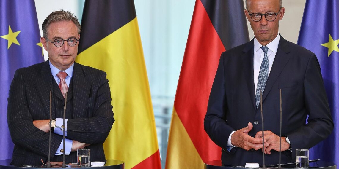 Bart De Wever und Friedrich Merz am 26.08.2025