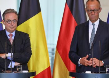 Bart De Wever und Friedrich Merz am 26.08.2025