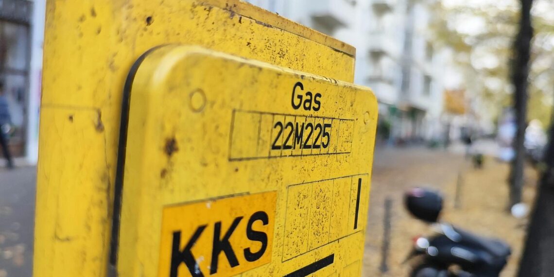Gas-Hinweisschild (Archiv)