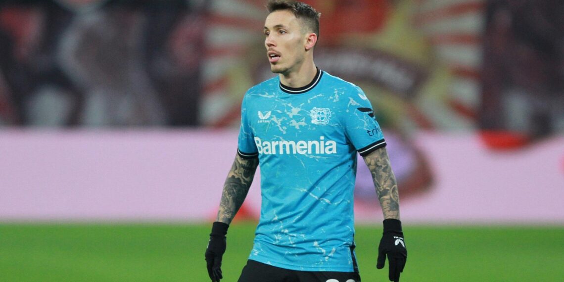 Alejandro Grimaldo (Bayer Leverkusen) (Archiv)