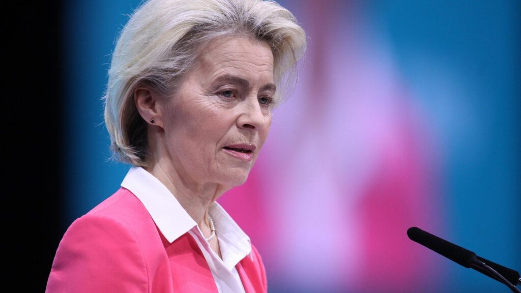 Berichte: Mutmaßlicher Stör-Angriff auf Flugzeug mit von der Leyen 3 Ursula von der Leyen (Archiv)