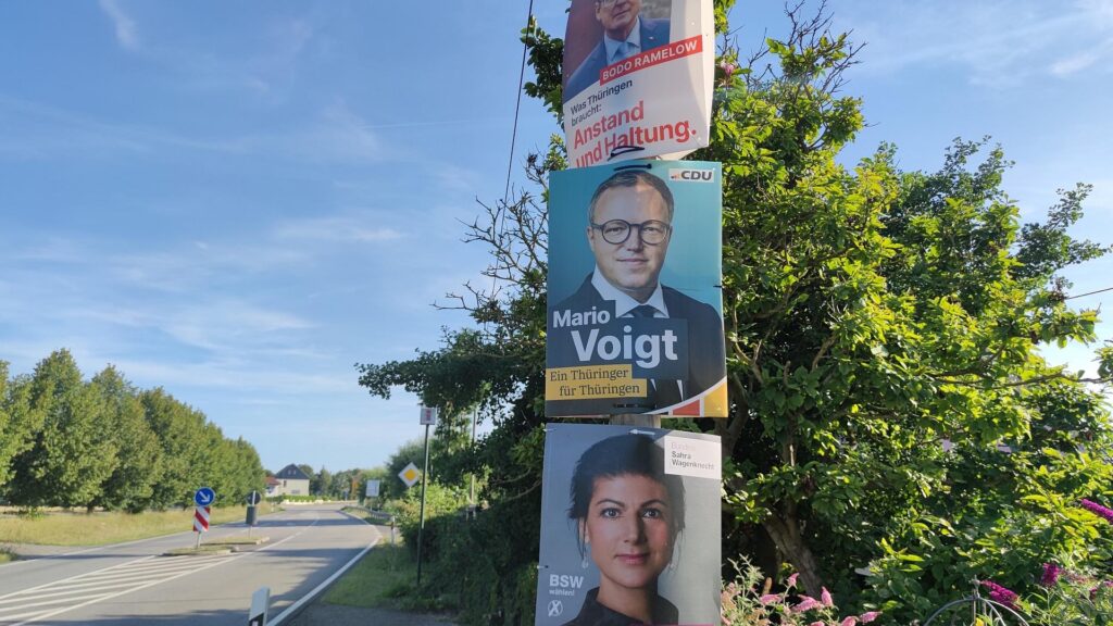 Wahlplakate mit Sahra Wagenknecht