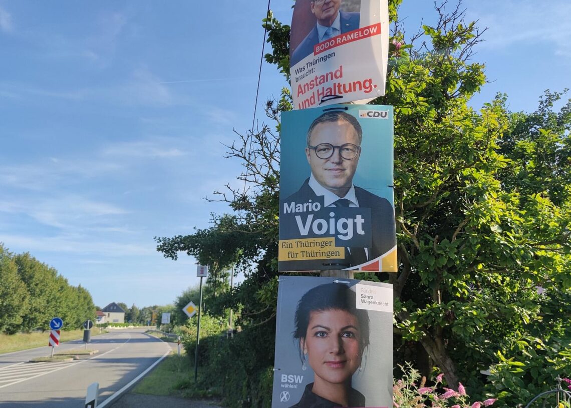 Wahlplakate mit Sahra Wagenknecht