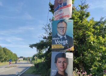 Wahlplakate mit Sahra Wagenknecht