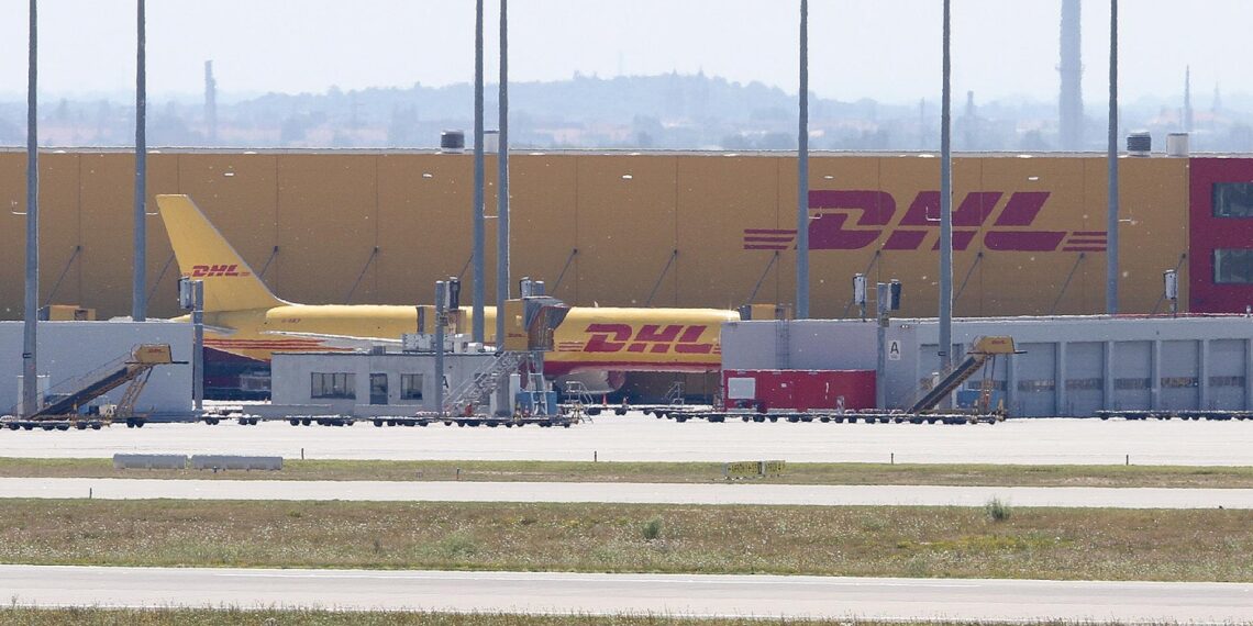 DHL-Maschinen am Flughafen Leipzig/Halle